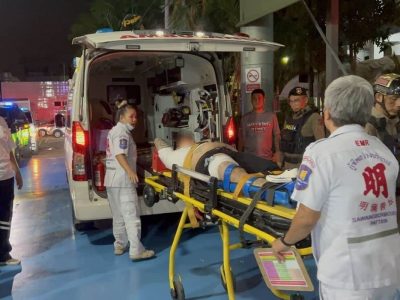 争执升级动枪？芭堤雅夜总会外两男子遭枪击