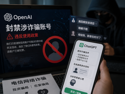 AI也被利用搞诈骗？OpenAI封禁一批恶意ChatGPT账号