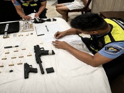 手榴弹加无证手枪！菲律宾警方调查38岁中国男子