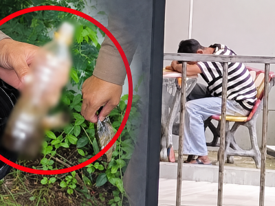 医院里竟然抽大麻？泰国男子当场被查，自制烟具也被搜出