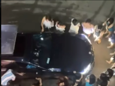 泰国一盘总PC不肯结账，当场被一众女子围堵