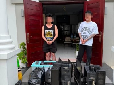 2人也能搞电诈？柬埔寨金边突查小型工作室，2人被逮捕
