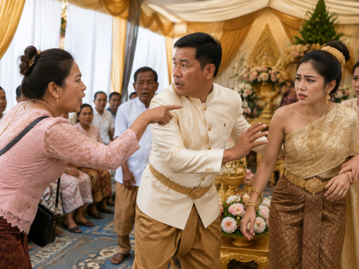 柬埔寨男子迎娶第六任妻子，前妻婚礼现场讨1500美元