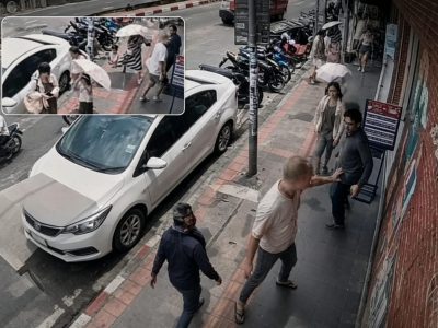 清迈中国游客一家9人与泰国男子冲突！警方调查撞肩纠纷