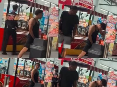 这也太没素质了吧？游客在泰国把垃圾桶当厕所