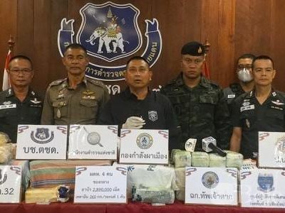 泰国清莱破获毒品大案！289万粒冰毒、260公斤K粉被查