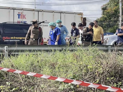 泰国春武里草丛发现神秘男尸！手臂有缅甸文字纹身，死因待查 ...