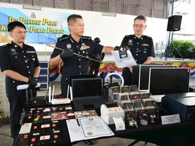 马来西亚槟城连端3个“刮刮乐”诈骗窝点，29人落网含19名中国人 ...