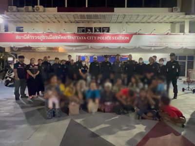 最小仅7个月！芭堤雅查获17名柬埔寨籍乞讨人员