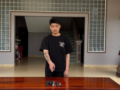 白马省警方查获Glock、M16、AK-47，3名中国人被抓