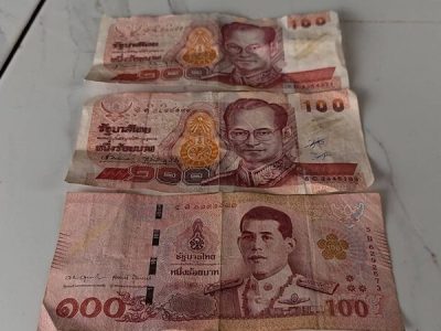 泰国摊贩卖140铢腌罗望子，奔驰车女子疑用200铢假钞付款