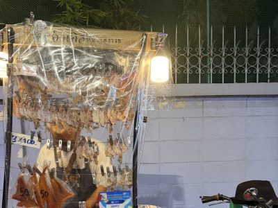 曼谷街头的烤鱿鱼干，真的给我整夯了