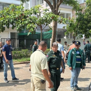 金边打击电诈！严查别墅酒店公寓