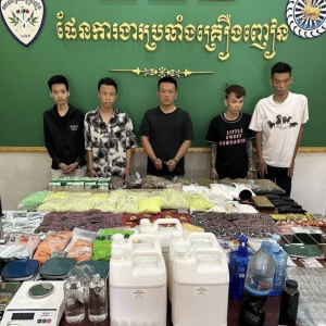 柬埔寨警方查获44公斤毒品，逮捕4越南籍1台湾籍嫌疑人