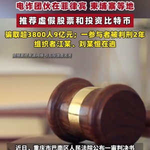 跨境“杀猪盘”曝光：3800人被骗9亿，团伙成员落网
