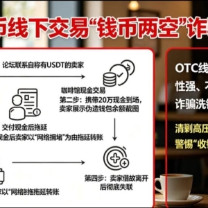 别再信线下换 USDT！福州一男子当场被骗 20 万