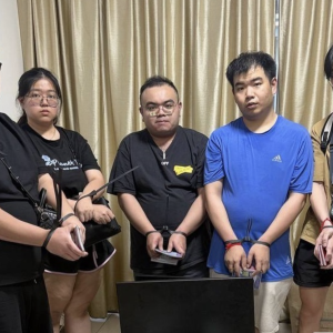 61人被控！金边联合组突查普森芷区酒店，查获大量涉诈设备