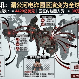 大园区化整为零？智库揭秘湄公河电诈新变种：30万人仍被困