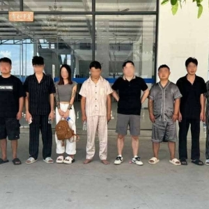 柬埔寨白马省查获10名非法居留中国籍人员