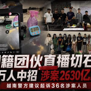 越南破获跨国直播诈骗案，3.2万人被骗超2630亿盾
