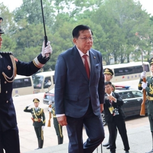 21响礼炮迎缅总统！中方今晨在北京举行隆重欢迎仪式