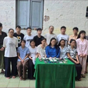 仰光警方顺藤摸瓜突袭民宅，捣毁16人针对华人群体诈骗团伙