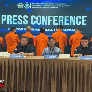 印尼肯达里打击人口走私：7名中国籍公民非法逾期停留被捕