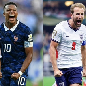 世界杯季军战英格兰点球胜法国，6-4夺得第三名