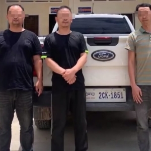 柬埔寨警方行动！3名中国男子涉嫌翻墙盗窃被抓