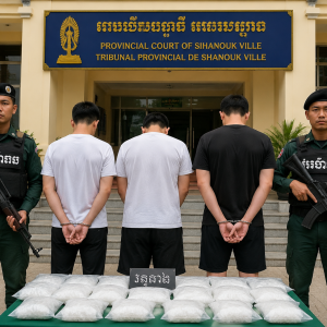 西港毒品案宣判：中国男子被判终身监禁，另两人获刑20年