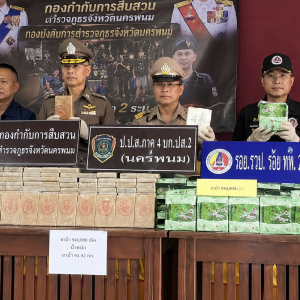 刚出狱又接运毒“大单”！泰国警方一举查获价值1亿毒品