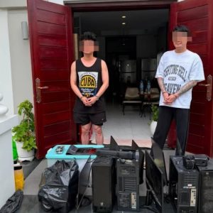 2人也能搞电诈？柬埔寨金边突查小型工作室，2人被逮捕