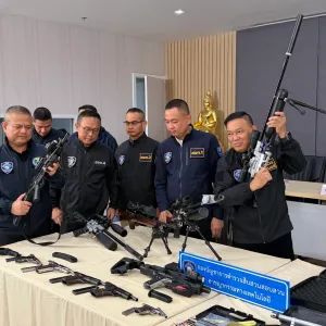 泰国全国扫荡网络枪械交易！186人被捕缴获228支枪