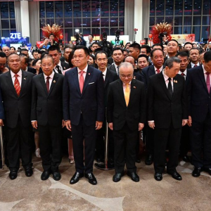 阿努廷出席中国国庆77周年招待会：泰中深化安全经贸合作