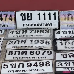 泰国洪水冲掉大量车牌！巴革警方已寻回超过300块